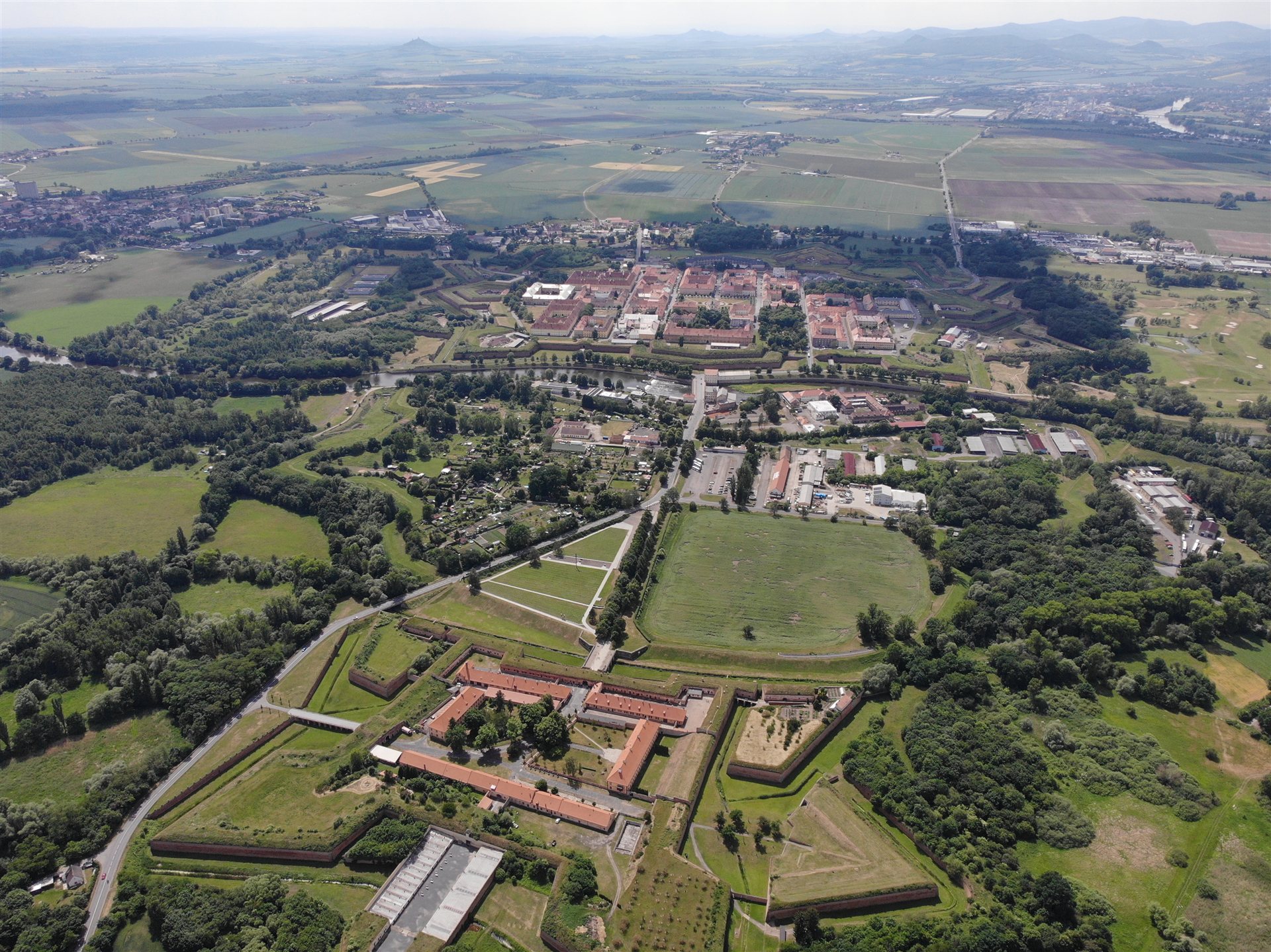Luftaufnahme Theresienstadt