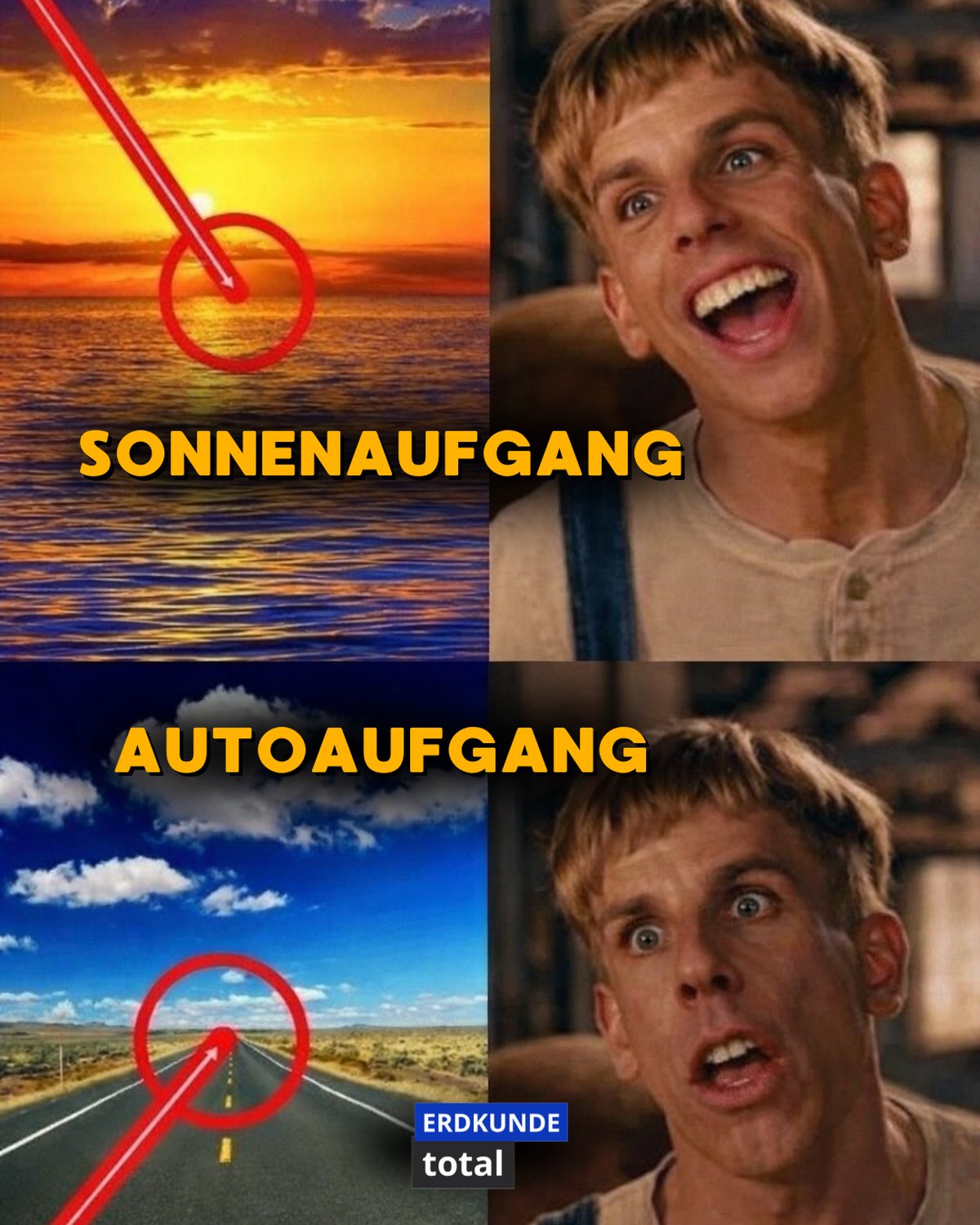 ERDKUNDE Meme · Aufgang