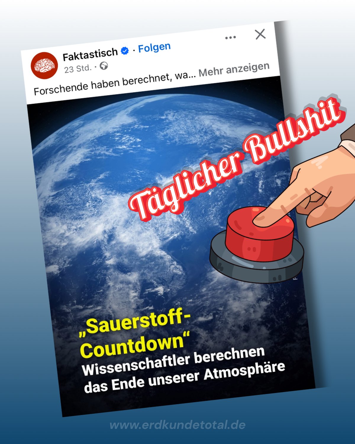 ERDKUNDE Meme · taeglicher Bullshit